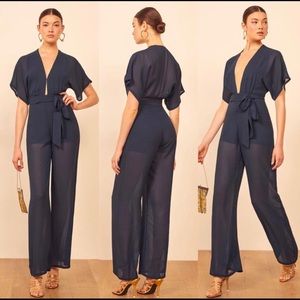 Reformation Lemongrass Jumpsuit NWT
